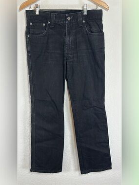 Nudie Jeans Black Straight-Leg Men's Jeans